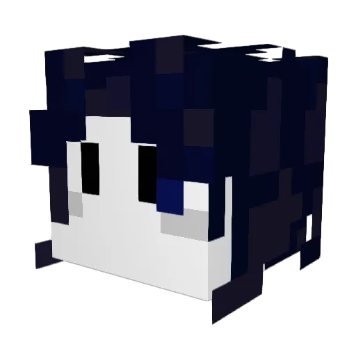 HaJJ2 Minecraft avatar head, 3D render