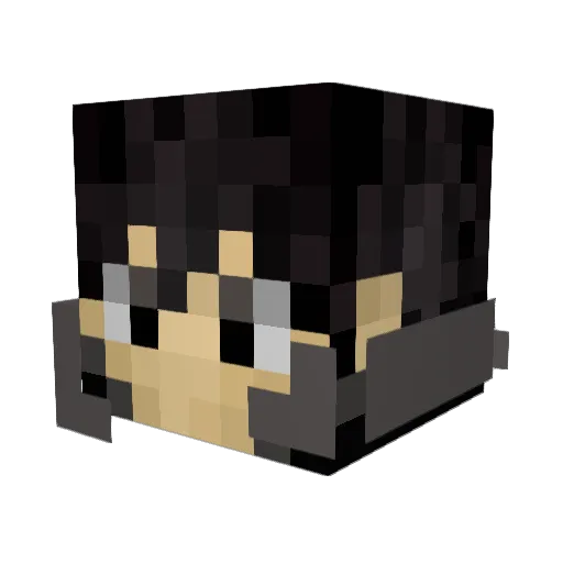 HaMmMmMmY Minecraft avatar head, 3D render
