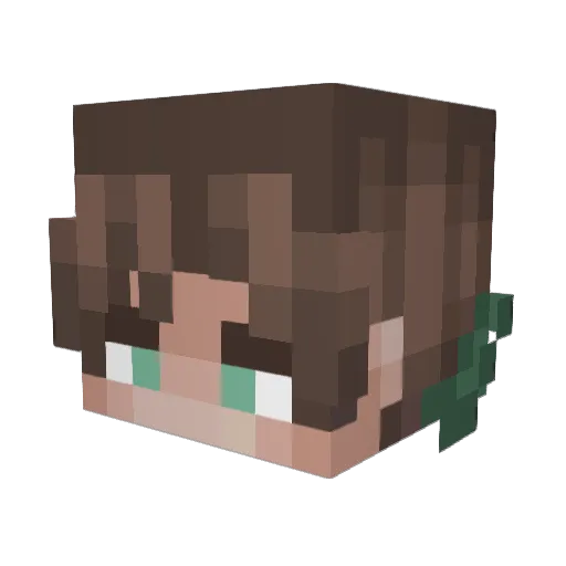 HaMossad Minecraft avatar head, 3D render