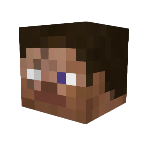 HaRRy_feed Minecraft avatar head, 3D render