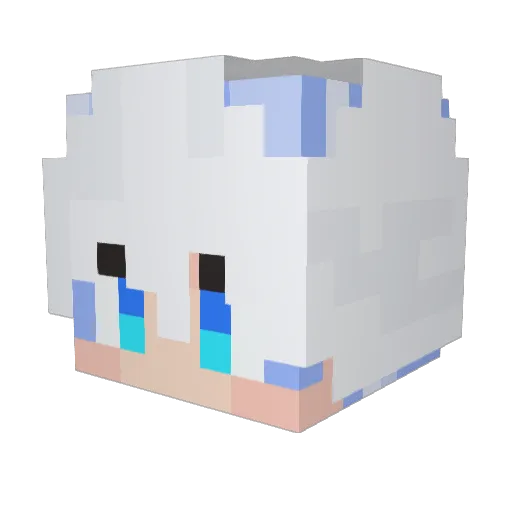 HaRu_1995 Minecraft avatar head, 3D render