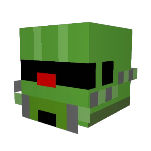 HaSHiKeN_ Minecraft avatar head, 3D render