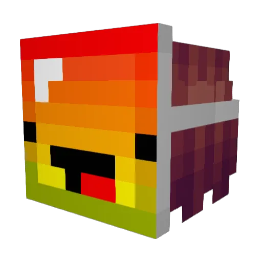 HaTSuNeM1kuu Minecraft avatar head, 3D render