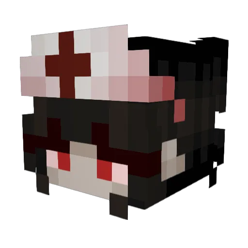 HaVat76 Minecraft avatar head, 3D render