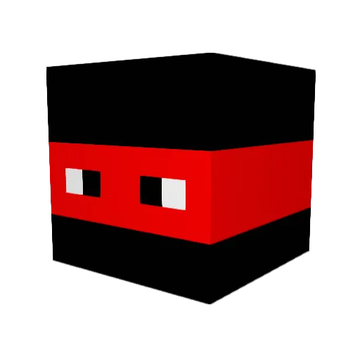 HaXauR Minecraft avatar head, 3D render