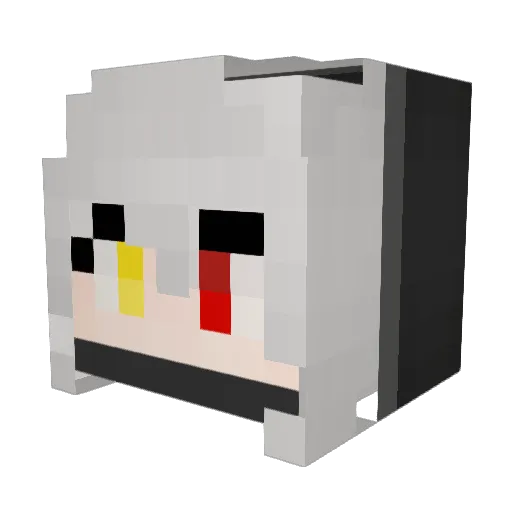 HaYeon_ Minecraft avatar head, 3D render