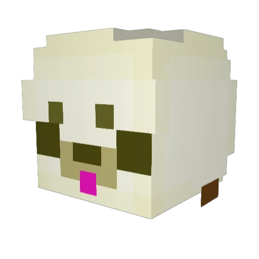 HaZZAce12 Minecraft avatar head, 3D render