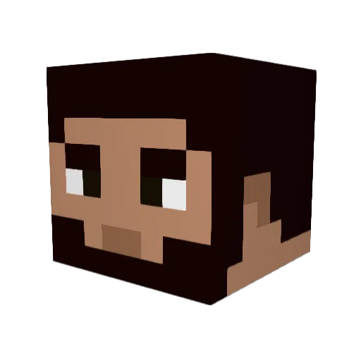 HaZZarD07 Minecraft avatar head, 3D render