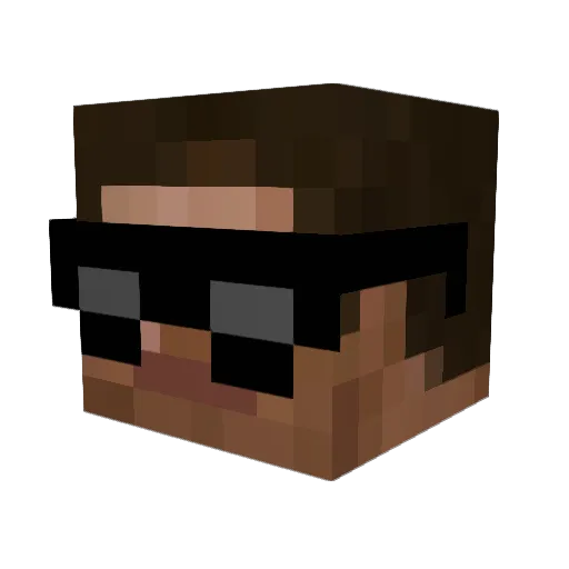 HaZaaR_ Minecraft avatar head, 3D render