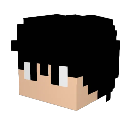 Ha_Cham Minecraft avatar head, 3D render