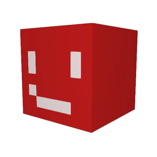 Ha_H Minecraft avatar head, 3D render