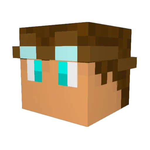 Ha_Ha_Emeralds Minecraft avatar head, 3D render
