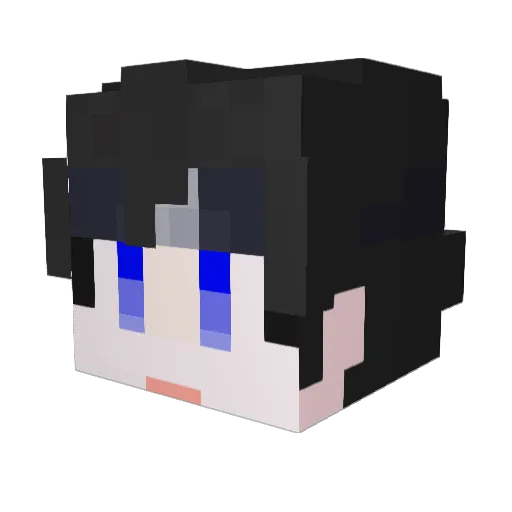 Ha_Kyun Minecraft avatar head, 3D render