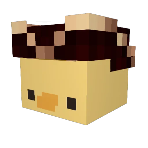 Ha_Roo Minecraft avatar head, 3D render