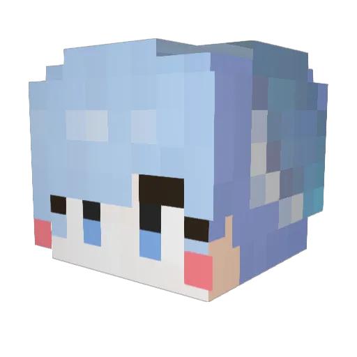 Ha_Zim Minecraft avatar head, 3D render