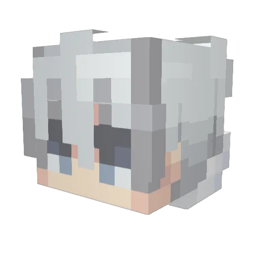Ha_ser Minecraft avatar head, 3D render