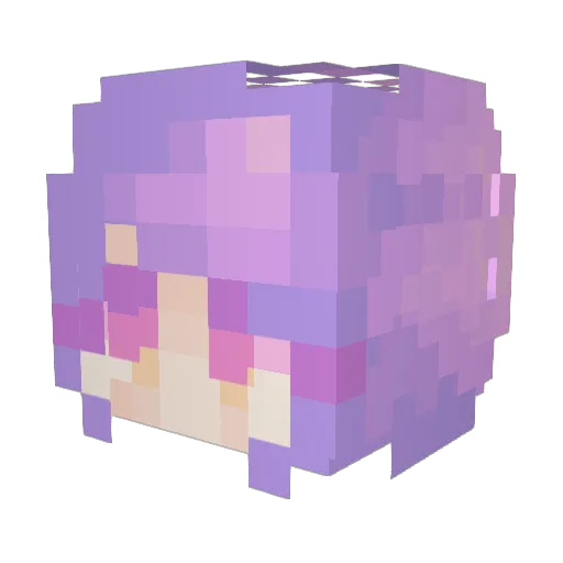 Haaana Minecraft avatar head, 3D render