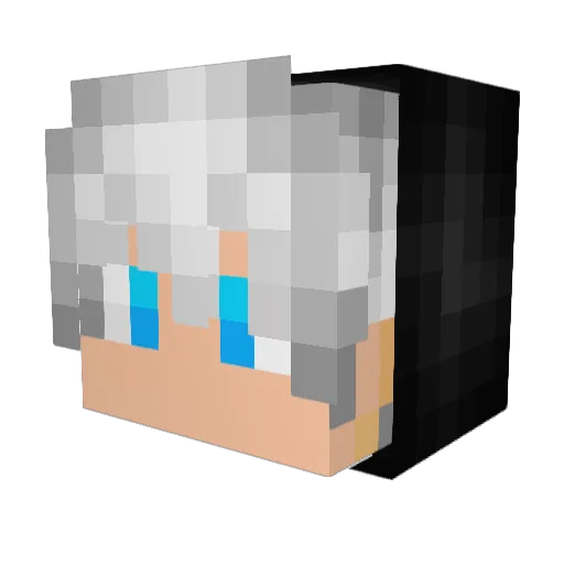 Haadess Minecraft avatar head, 3D render