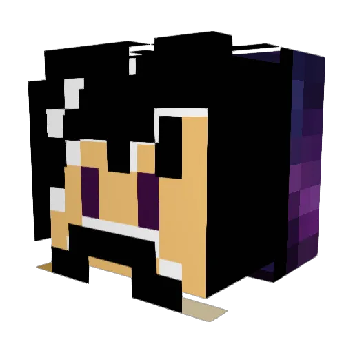 Haake75 Minecraft avatar head, 3D render