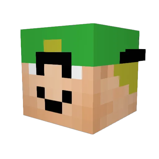 Haakon1406 Minecraft avatar head, 3D render