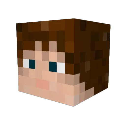 Haamish Minecraft avatar head, 3D render