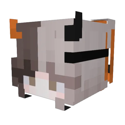 Haankhes Minecraft avatar head, 3D render