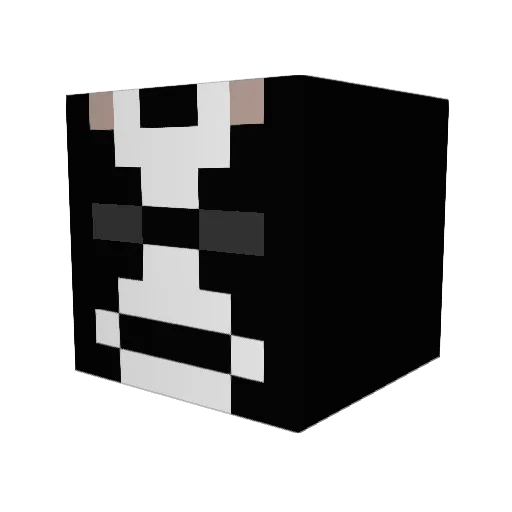 Haarfagre Minecraft avatar head, 3D render