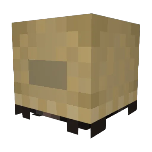 Haarslash Minecraft avatar head, 3D render