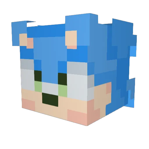 Haartz Minecraft avatar head, 3D render