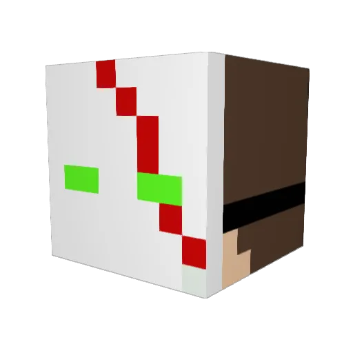 HaasEl_Nuss Minecraft avatar head, 3D render