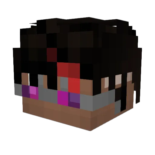 Haash_ Minecraft avatar head, 3D render