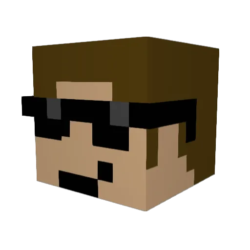 Haaviken99 Minecraft avatar head, 3D render