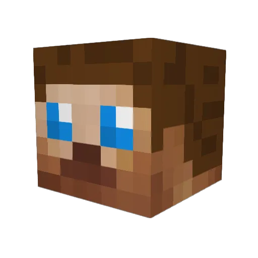 Haazo2 Minecraft avatar head, 3D render
