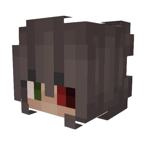 HabKeinLand Minecraft avatar head, 3D render