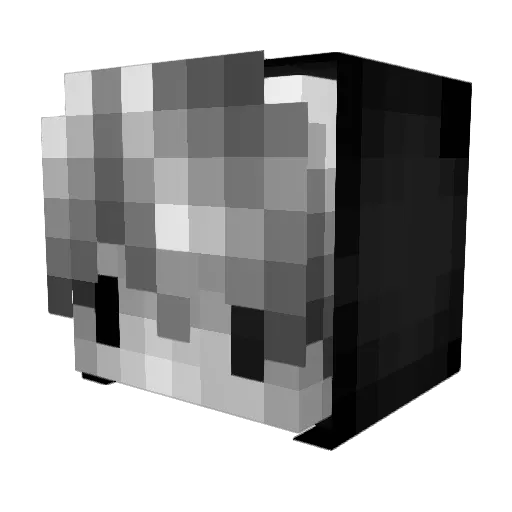 HabNurApple Minecraft avatar head, 3D render