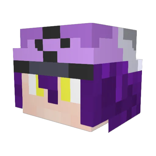 Habarno Minecraft avatar head, 3D render