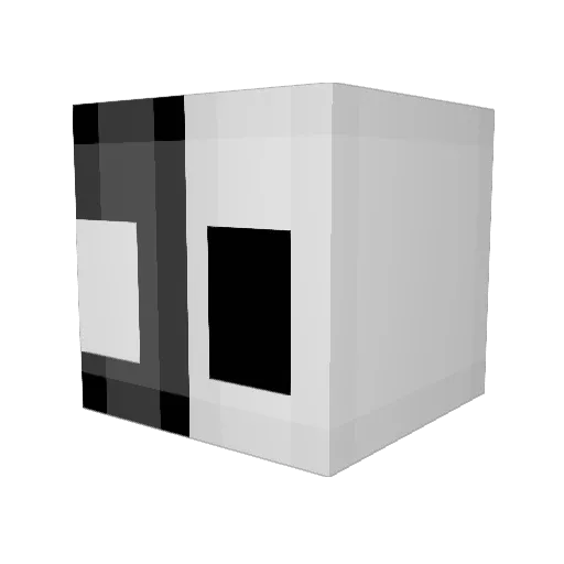 Habeeeeeel Minecraft avatar head, 3D render