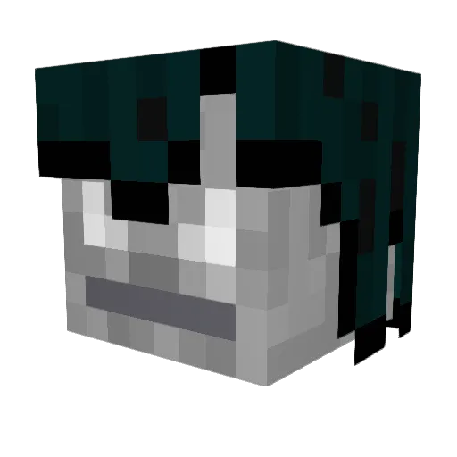 Habi_09 Minecraft avatar head, 3D render