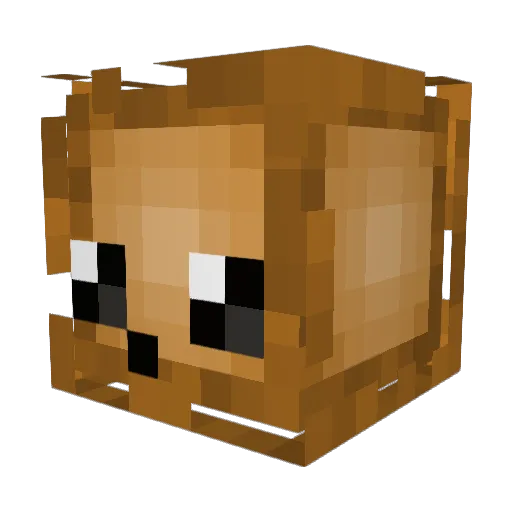 HabibiBread Minecraft avatar head, 3D render