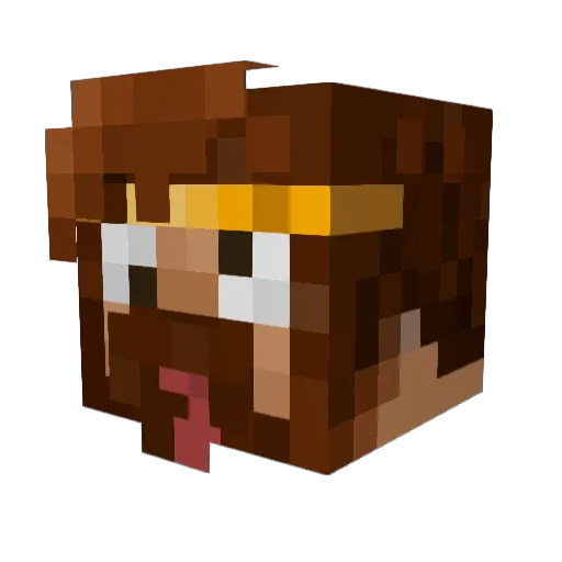 HabibiDAWN Minecraft avatar head, 3D render