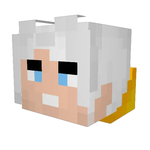 Habibi_Boy Minecraft avatar head, 3D render