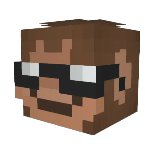 Habibibi_ Minecraft avatar head, 3D render