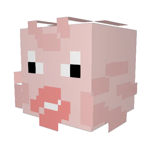 Habibineiroo Minecraft avatar head, 3D render