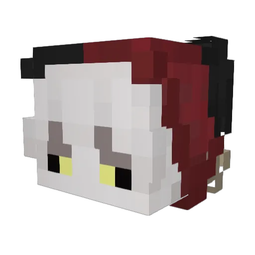 HabitOW Minecraft avatar head, 3D render