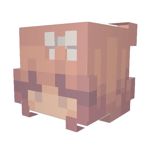 HabitualTunic10 Minecraft avatar head, 3D render