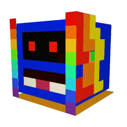 Habopib Minecraft avatar head, 3D render