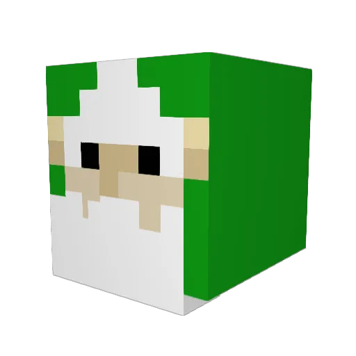 Habozo Minecraft avatar head, 3D render