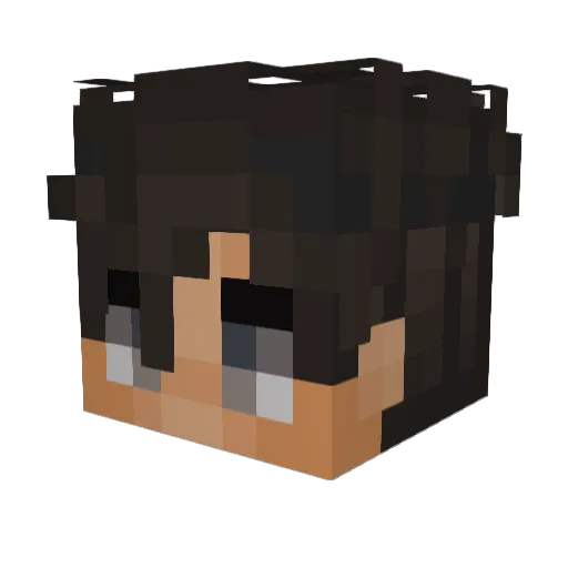 Habsiel Minecraft avatar head, 3D render