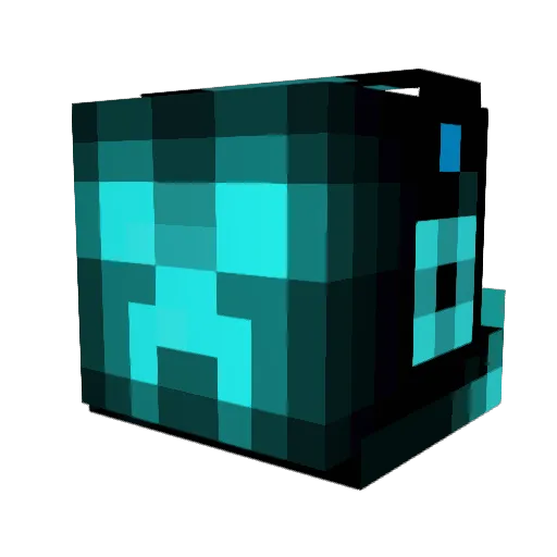 Hacapell Minecraft avatar head, 3D render