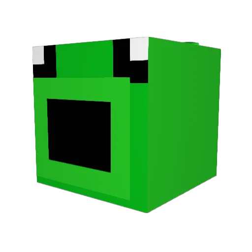 HacheStarduck Minecraft avatar head, 3D render